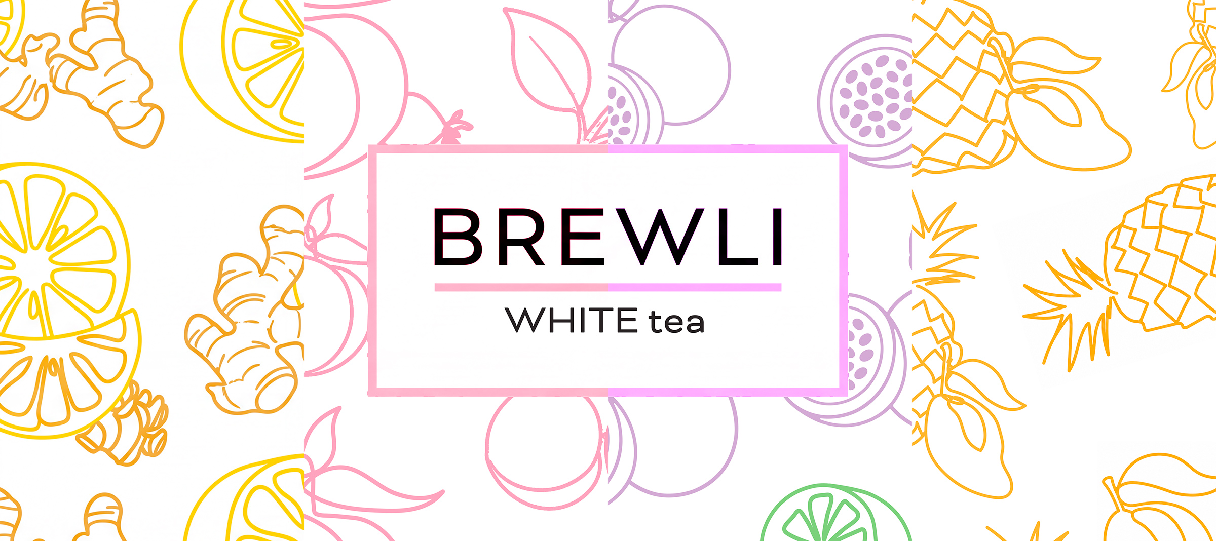 Brewli Organic Teas packaging and sales materials cascade